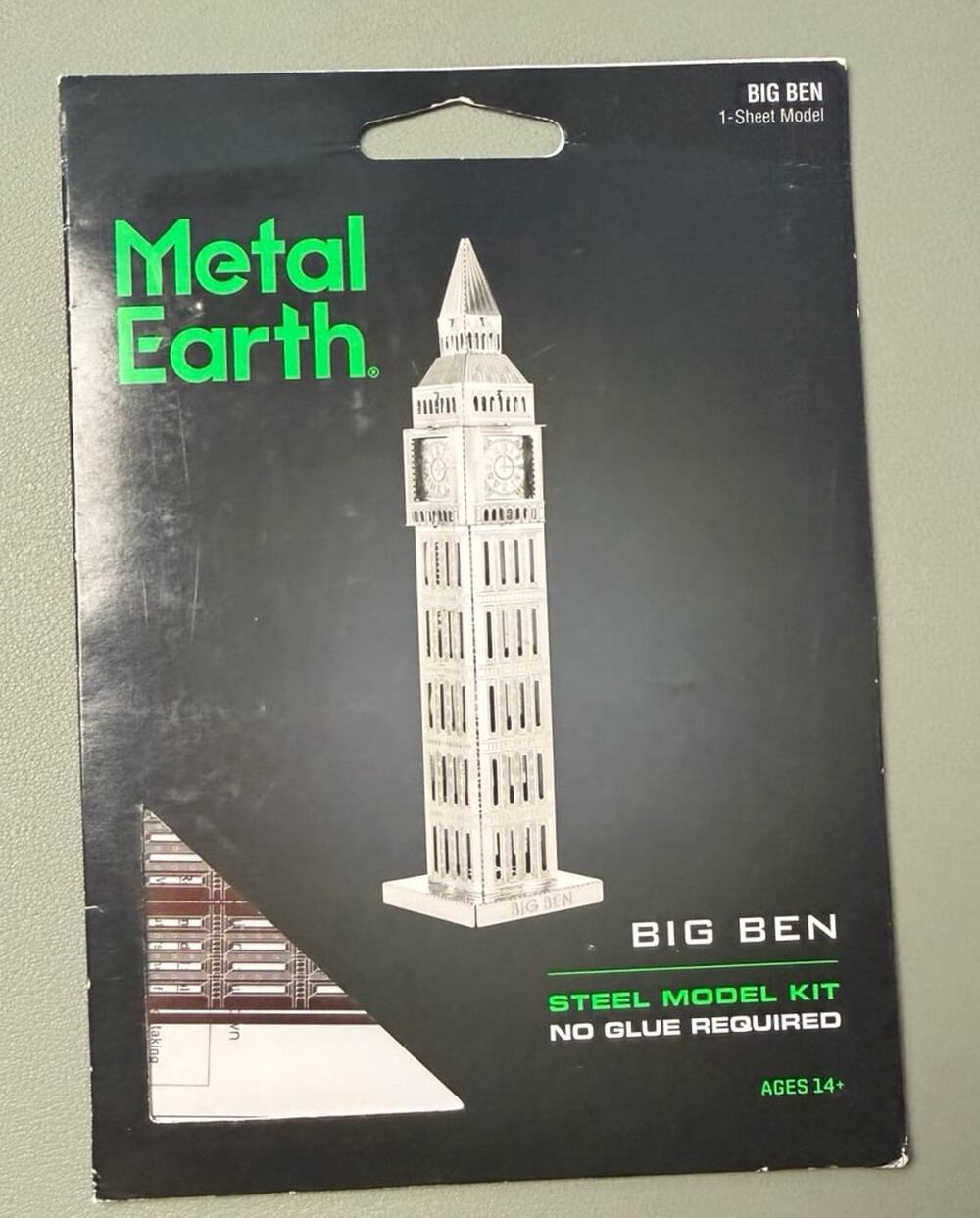Metal Earth Big Ben Steel Metal Earth Big Ben Steel Model Kit - No Glue Required